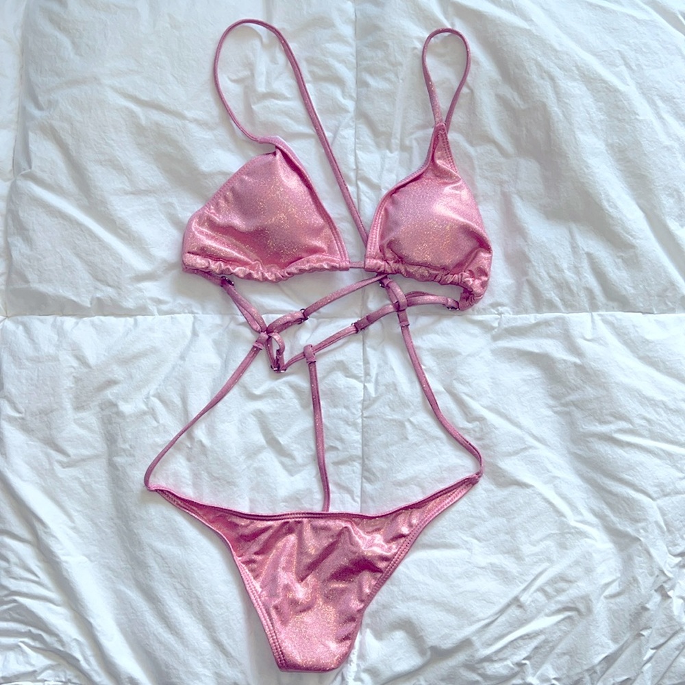 NWOT String One Piece Swimsuit - L